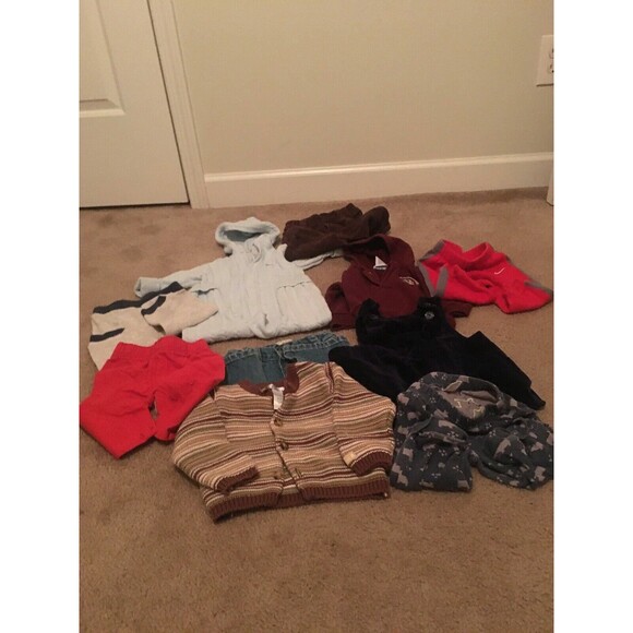 Baby Infant Boys 10 Piece Mixed Clothing Lot Winter Fall Size 6/9 Months - Picture 12 of 12